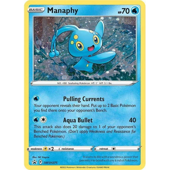 Pokemon Promo Holo Rare Manaphy SWSH275