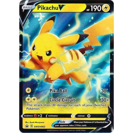 Pokemon Promo Holo Rare Rare Holo Pikachu V SWSH063