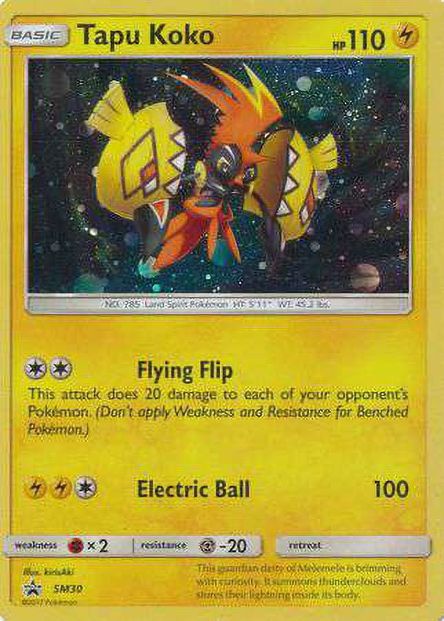 Pokemon Promo Holo Rare Tapu Koko SM30 