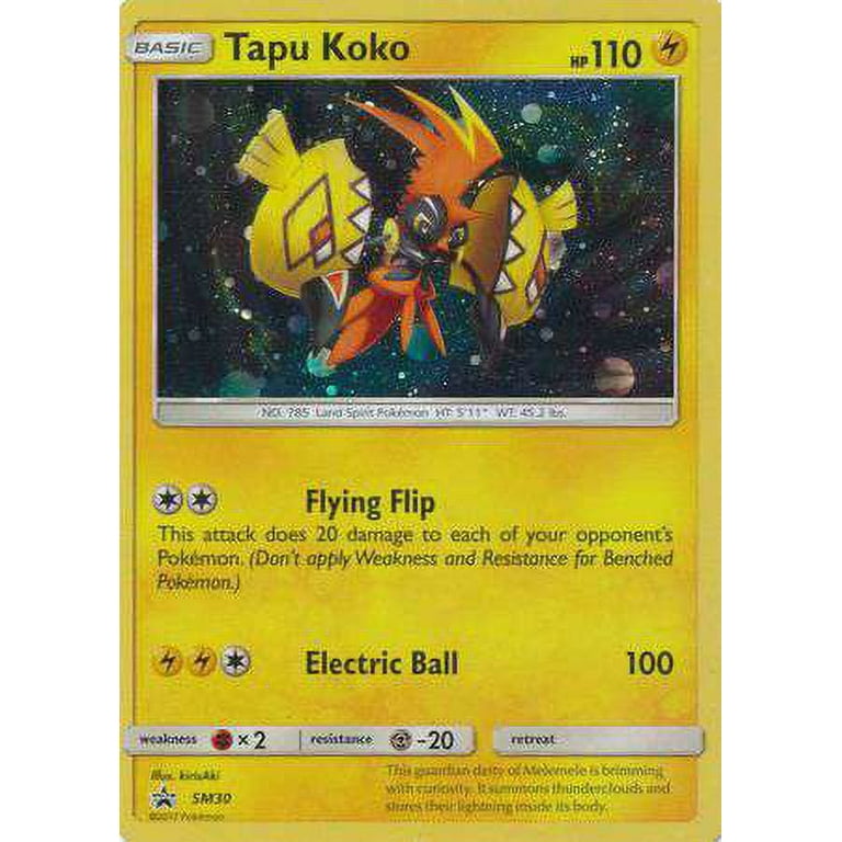 Pokemon Promo Holo Rare Tapu Koko SM30 