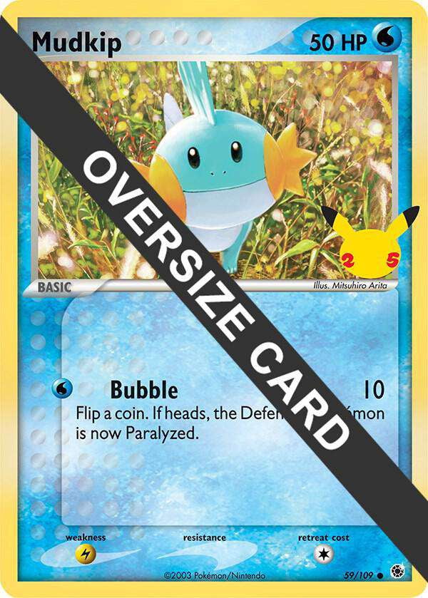 pokemon card mudkip PokePark's 048/PCG-P Promo Sealed Unopened Japanes Common Retreat cost Mudkip [Art Academy] Promo (XY-P):