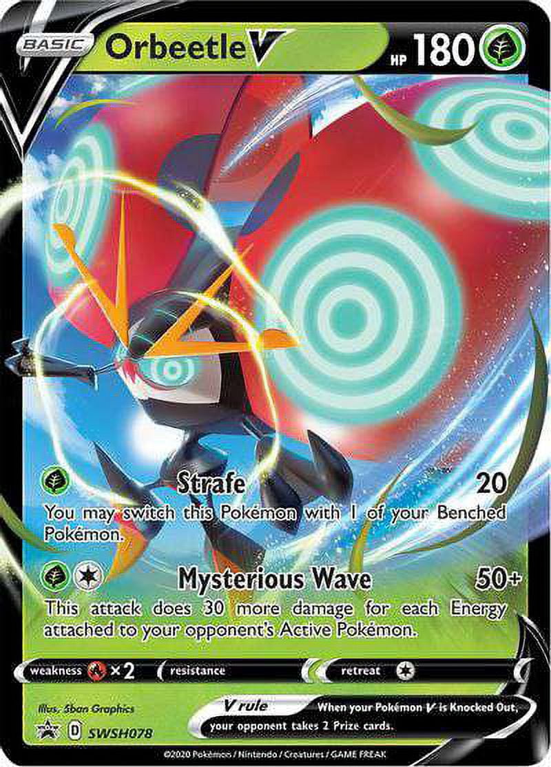 orbeetle pokemon card Trading Game S4a 208/190 S (Rank A) Psychic This attack does 40 more damage for each Energy attached to your opponents Active Pokemon Orbeetle - SWSH05: Battle Styles
