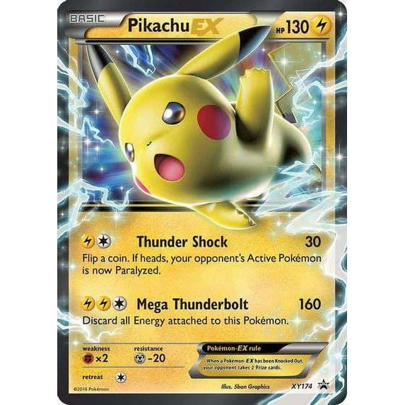 Pokemon Promo Ultra Rare Pikachu EX XY174