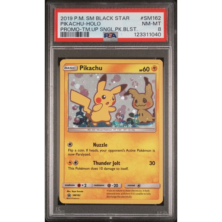 Pokemon Promo Pikachu SM162 [PSA 8] - Walmart.com
