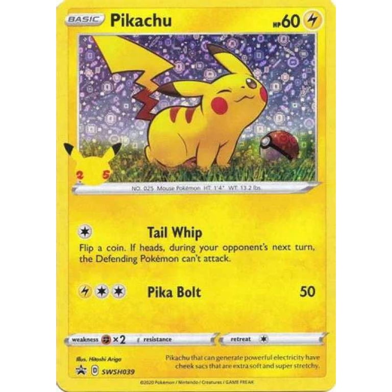 pikachu pokemon card swsh039 2020 HOLO General Mills Black Star Promo shuffle your deck Pokemon Promo Pikachu SWSH039