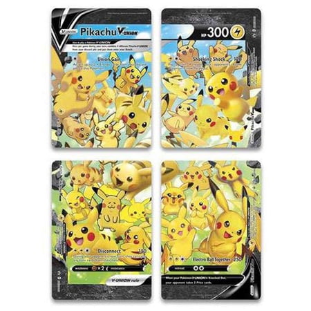 Pokemon Promo Pikachu V-Union Set of 4 Single Cards