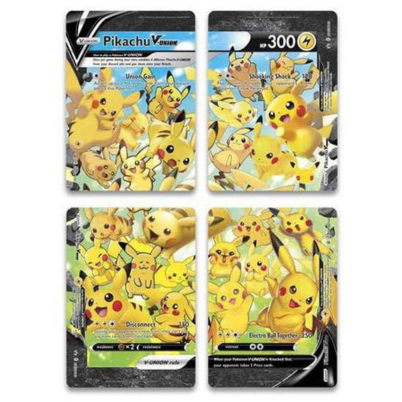 Pokemon Promo Pikachu V-Union Set of 4 Single Cards