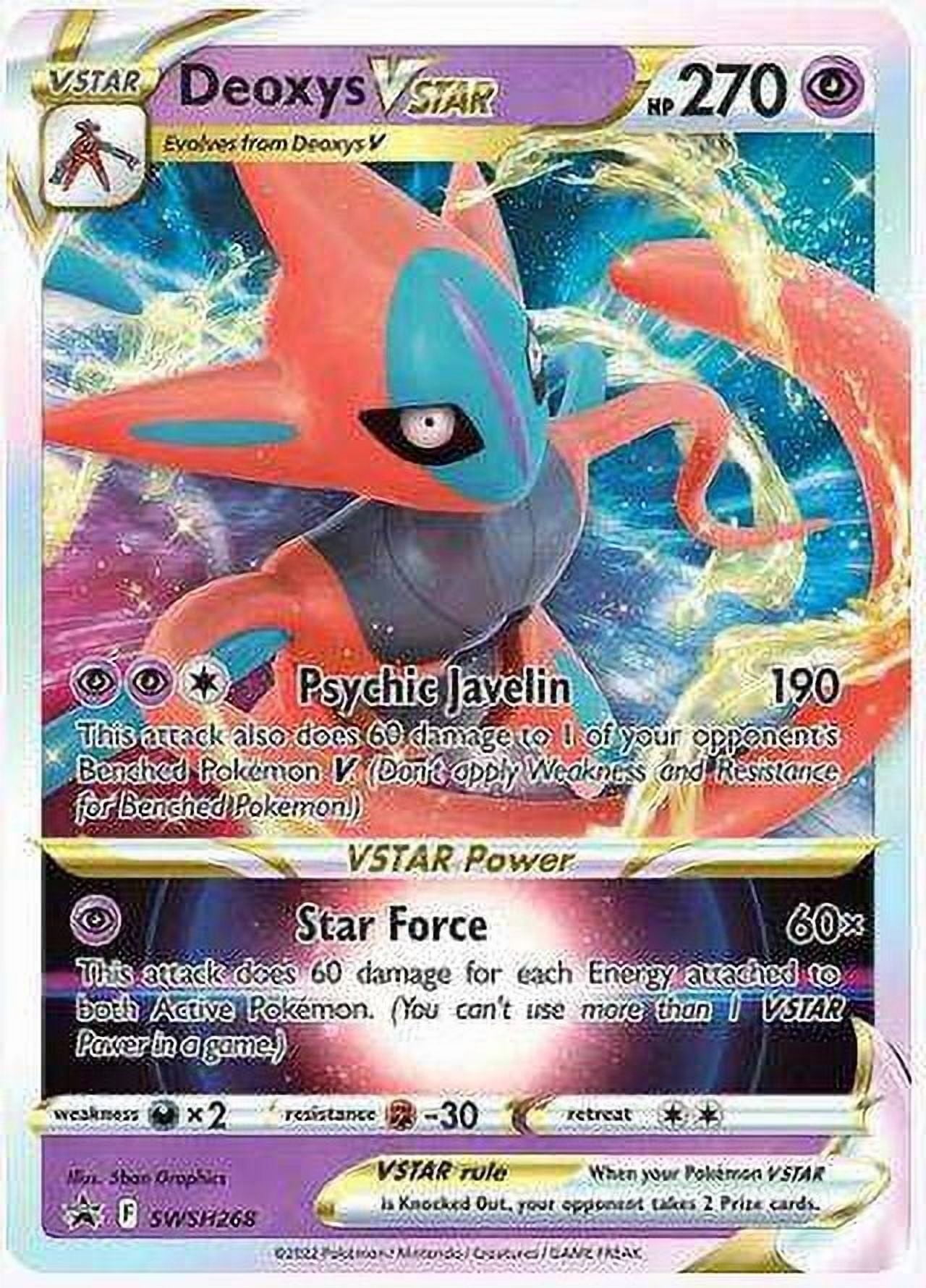 Pokemon Promo Promo Rare Holo Deoxys VSTAR SWSH268 (Normal Sized Card) - Walmart.com Pokemon Promo Promo Rare Holo Deoxys VSTAR SWSH268 (Normal Sized Card) - Walmart.com