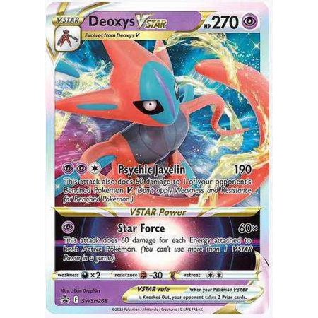 Pokemon Promo Promo Rare Holo Deoxys VSTAR SWSH268 (Normal Sized Card)