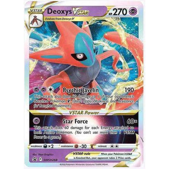 Pokemon Promo Promo Rare Holo Deoxys VSTAR SWSH268 (Oversized Card)
