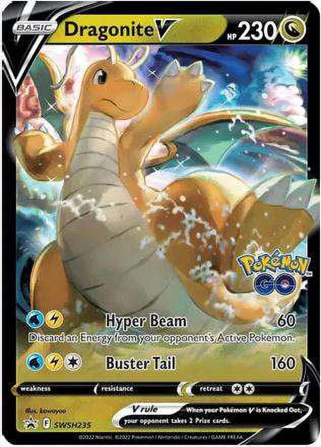 Pok√©mon, Promo Rare Holo Dragonite V, SWSH235, Basic Stage 230HP ...