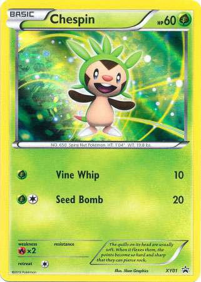 shiny chespin pokemon card S-Chinese) Pokmon TCG: Litten Inkay Promo Set Spoils and Loot 607/1025) This Chespin card is