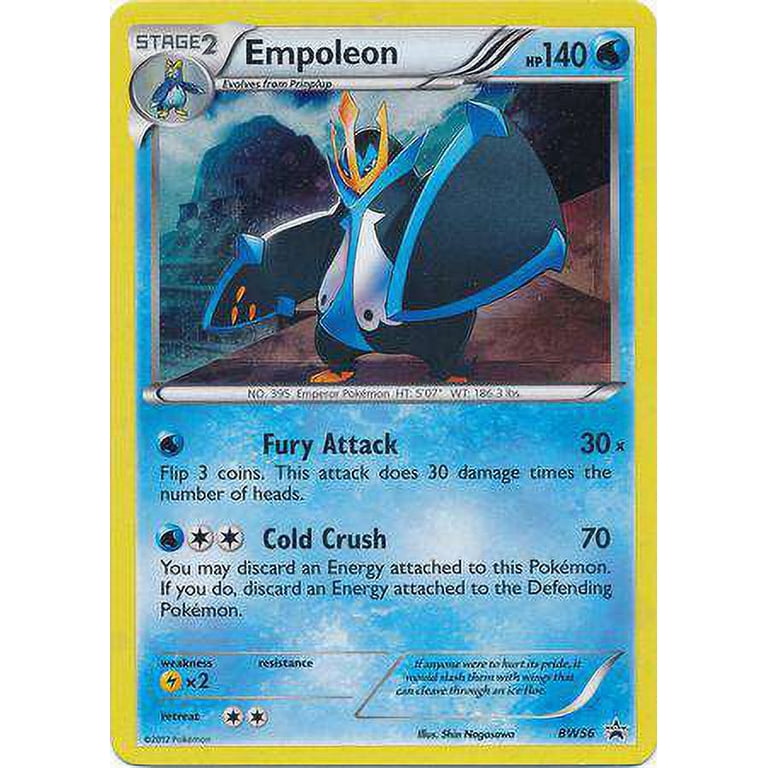 Pokemon Black & White Promo Holo Rare Empoleon BW56