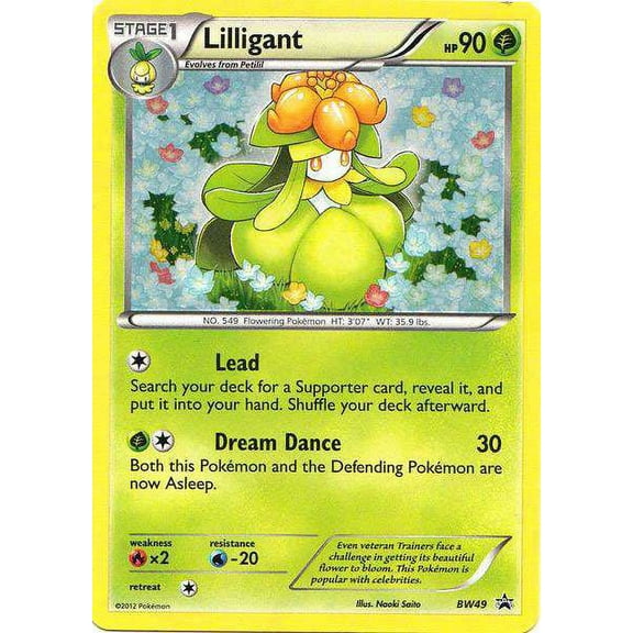 Pokemon Promo Holo Rare Rare Holo Lilligant BW49