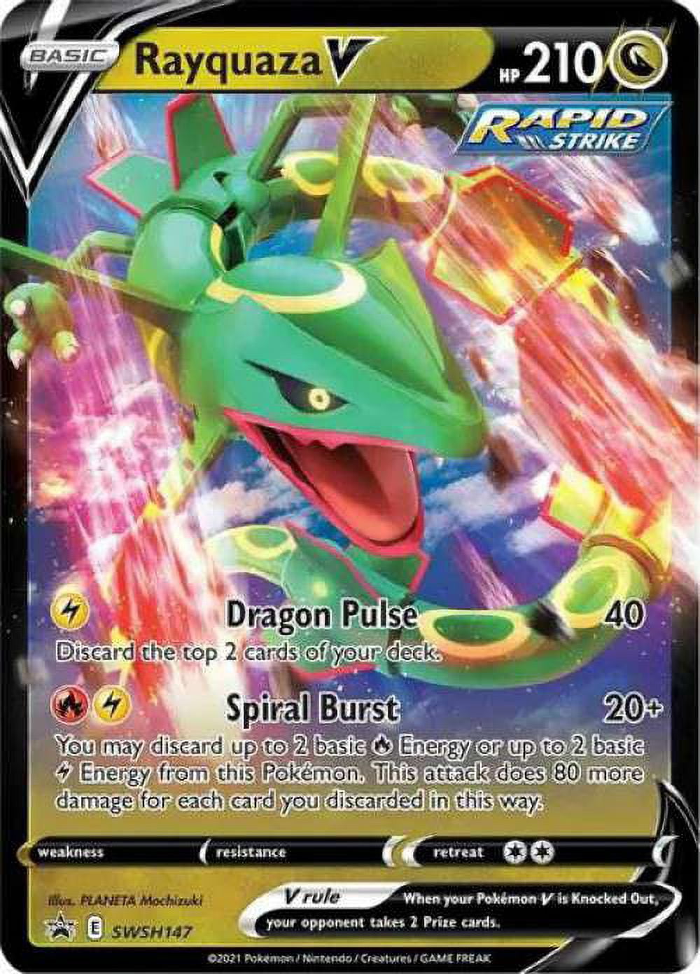 Pokemon Promo Rayquaza V SWSH147 - Walmart.com