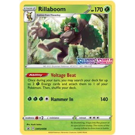 Pokemon Promo Rillaboom SWSH006