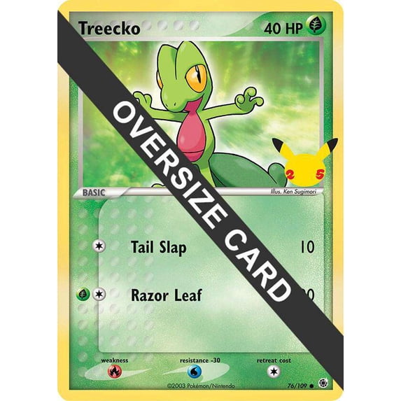Pokemon Promo Treecko #76 (Oversized)