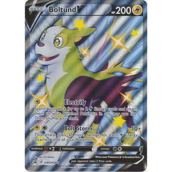 Pokemon Promo Ultra Rare Boltund V SWSH085 (Oversized)
