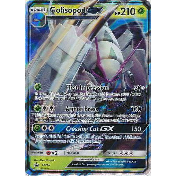 Pokemon Promo Ultra Rare Golisopod-GX SM62