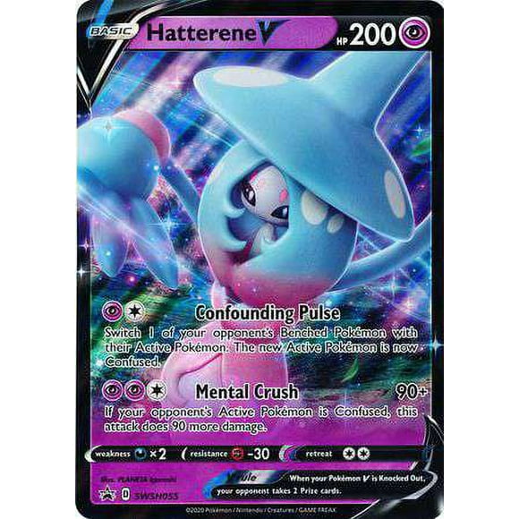 Pokemon Promo Ultra Rare Hatterene V SWSH055 (Oversized)