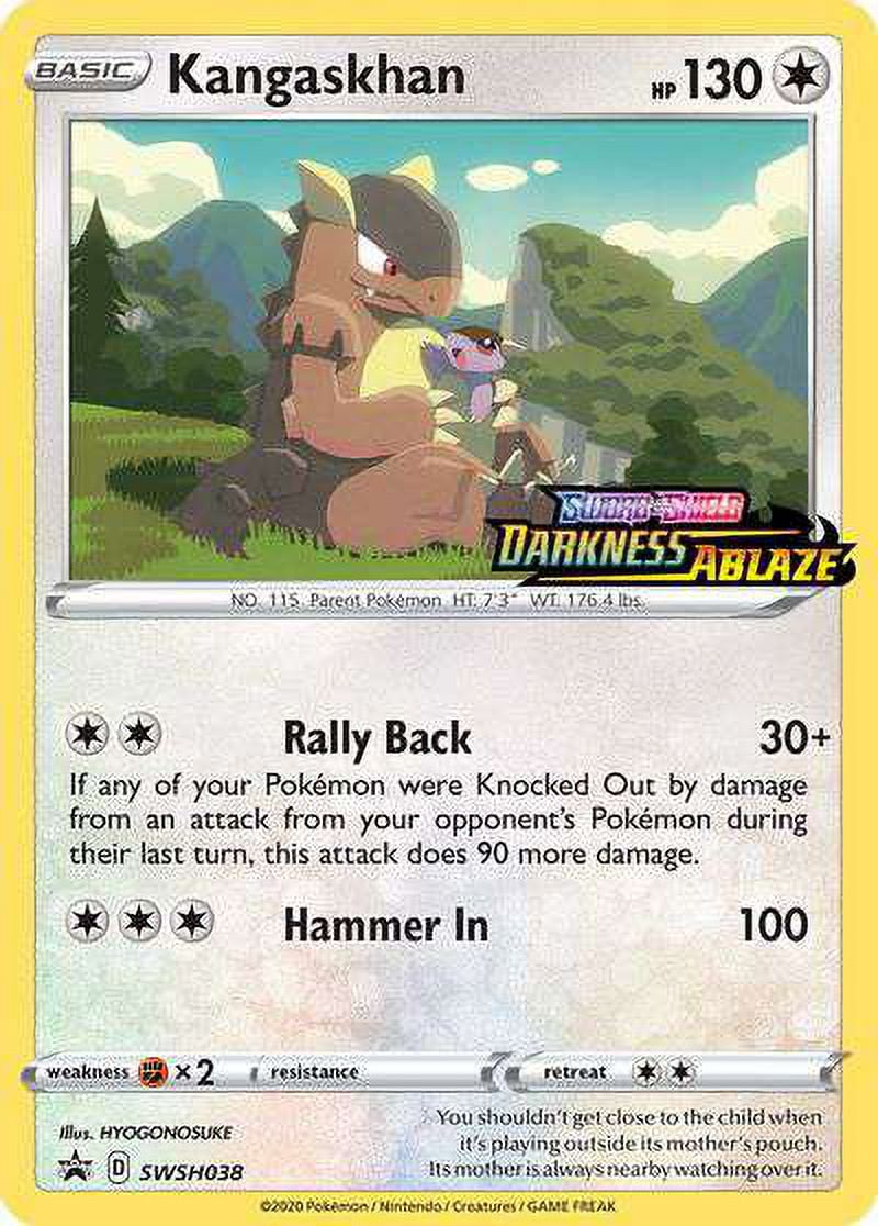 Pokemon Promo Ultra Rare Kangaskhan SWSH038 (Pre-Release) - Walmart.com