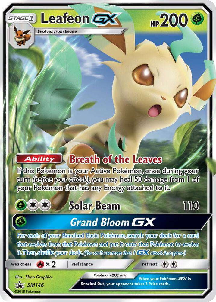 Pokemon Promo Ultra Rare Leafeon GX SM146 - Walmart.com