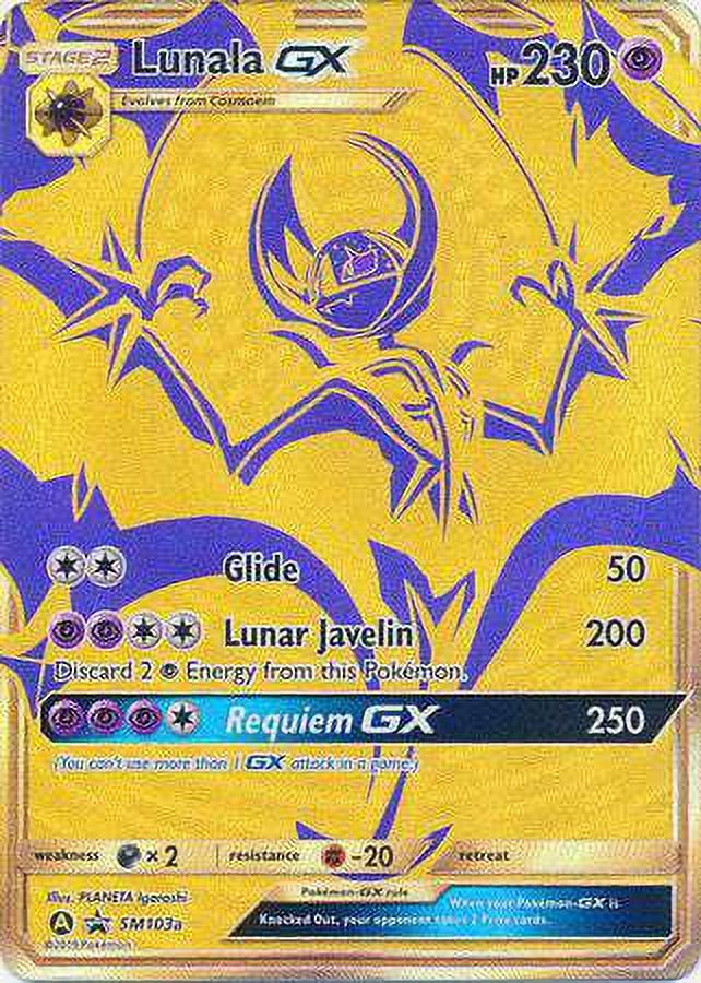 Pokemon Promo Ultra Rare Lunala GX SM103a
