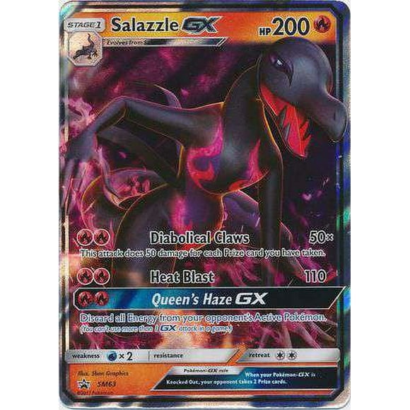 Pokemon Promo Ultra Rare Salazzle GX SM63