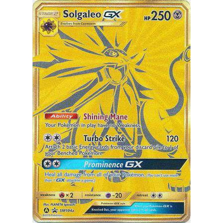 Pokemon Promo Ultra Rare Solgaleo GX SM104a 