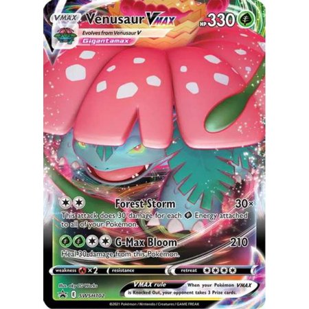Pokemon Promo Venusaur VMAX SWSH102 (Oversized)