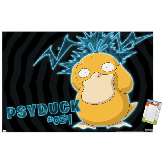 Pokemon - Psyduck - Confusion Wall Poster, 22.375" x 34"