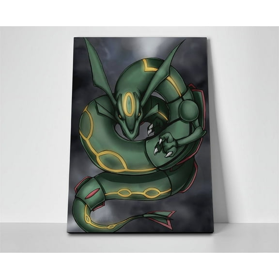 Pokemon Rayquaza Poster or Wrapped Canvas