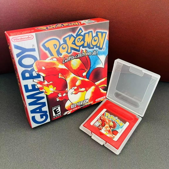 Pokemon Red Version - Game Boy - Game Cartridge and Box US Version (No Manual)