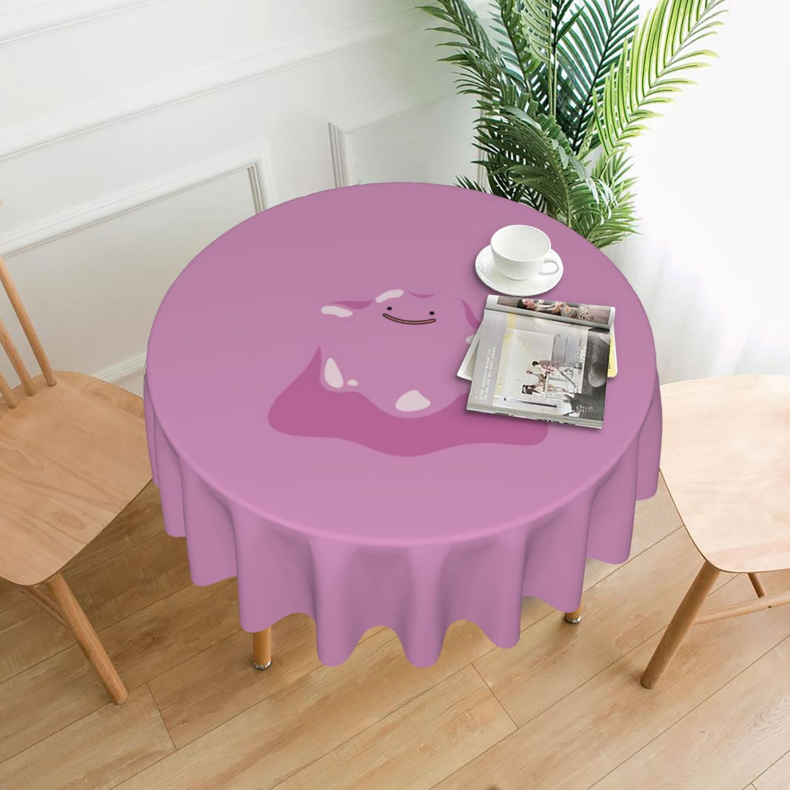 Pokemon Round Tablecloth 60 Inch - Waterproof Stain And Wrinkle ...