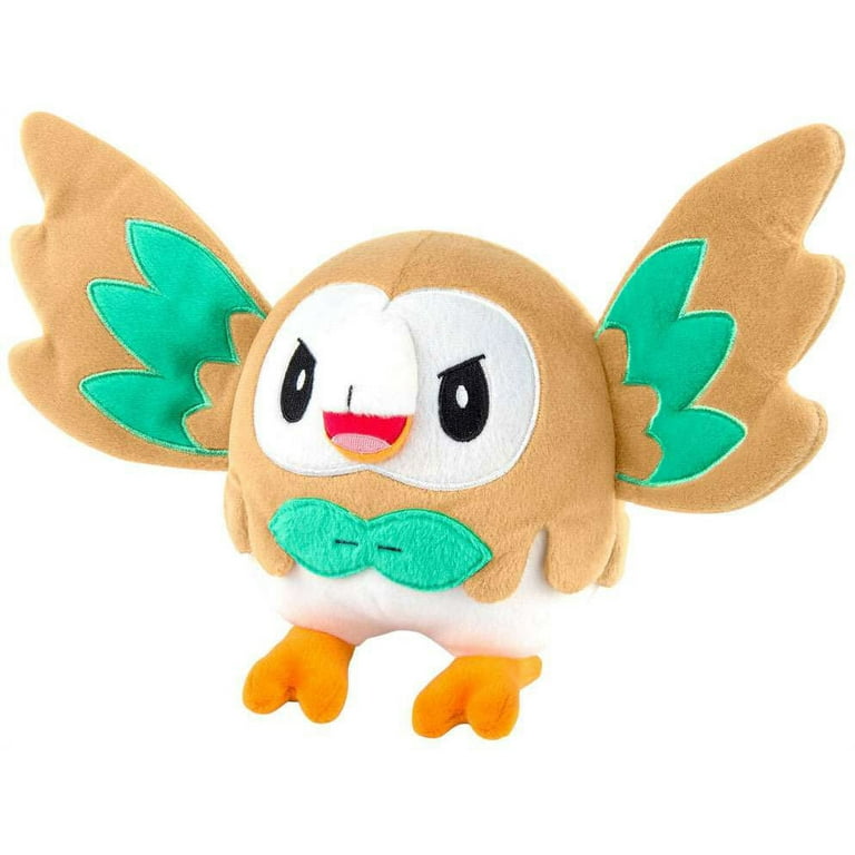 Pokemon Rowlet Plush Wings Open Walmart