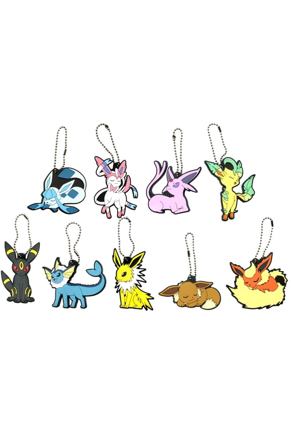 Pokemon Rubber Mascot Ver. 2 Keychain Set