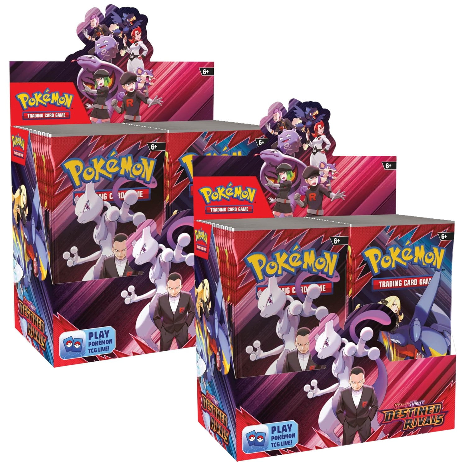 ポケモンカード　DESTINED RIVALS bundle box 未開封 Pokemon SV10 Destined Rivals Booster Display 2-Pack - Walmart.com