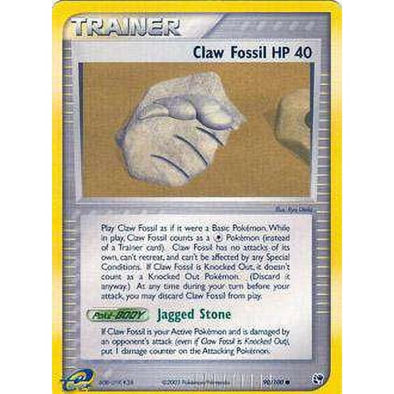 Pokemon Sandstorm Common Claw Fossil #90