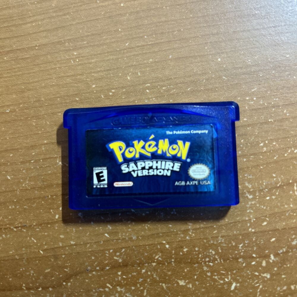 Pokemon Sapphire Version Game Boy Advance, 2003 Singapore