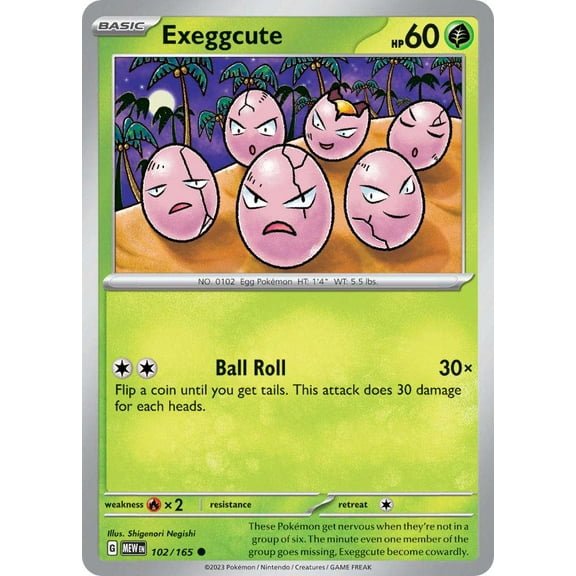 Pokemon Scarlet & Violet 151 Common Exeggcute #102