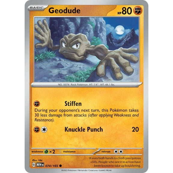 Pokemon Scarlet & Violet 151 Common Geodude #74