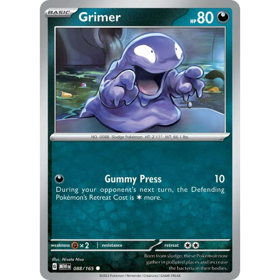 Pokemon Scarlet & Violet 151 Common Grimer #88