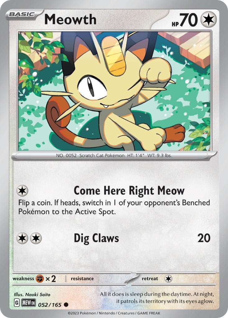 Pokemon Mew Card