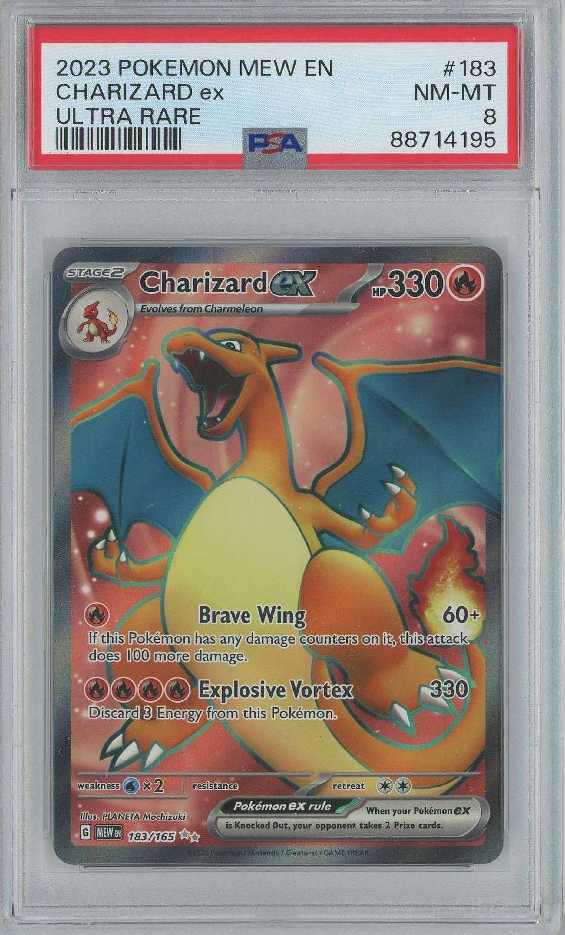 Pokemon Scarlet & Violet 151 Full Art Charizard ex #183 (PSA