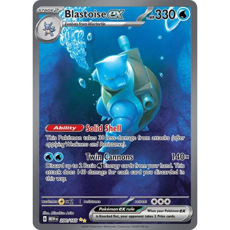 Pokemon Scarlet & Violet 151 Special Illustration Rare Blastoise ex #200