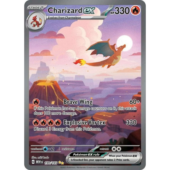 Pokemon Scarlet & Violet 151 Special Illustration Rare Charizard ex #199
