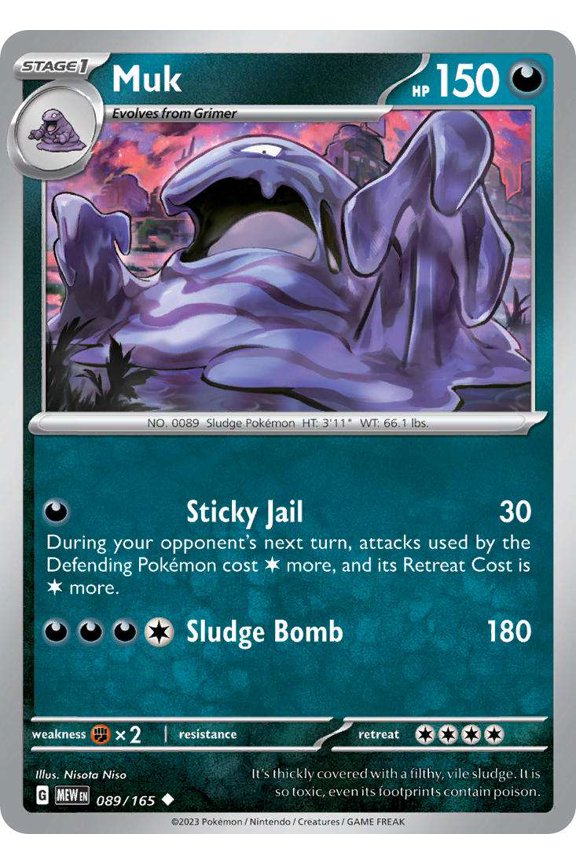 Pokemon Scarlet & Violet 151 Uncommon Muk #89