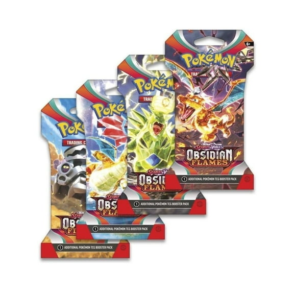 Pokemon Scarlet & Violet 3 Obsidian Flames Sleeved Booster 8 Packs