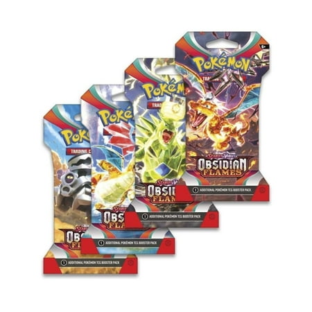 Pokémon - Trading Card Game: Scarlet & Violet —Obsidian Flames Sleeved Booster - Styles May Vary