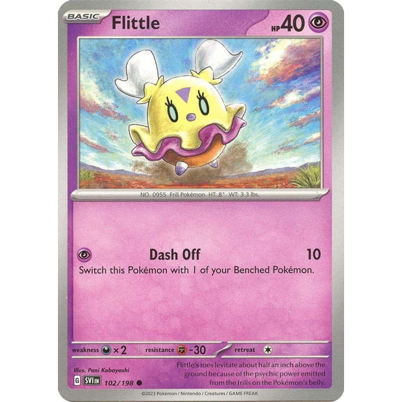 Pokemon Scarlet & Violet Base Set Common Flittle #102